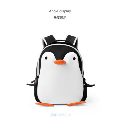 Amazon hot style Kids Gift School  Bags Neoprene ultra-lightweight cute penguin animal backpack for kids